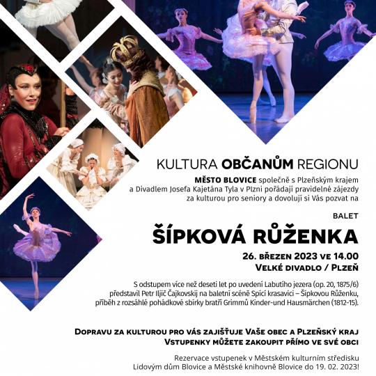 Zájezd - balet ŠÍPKOVÁ RŮŽENKA (Plzeň)