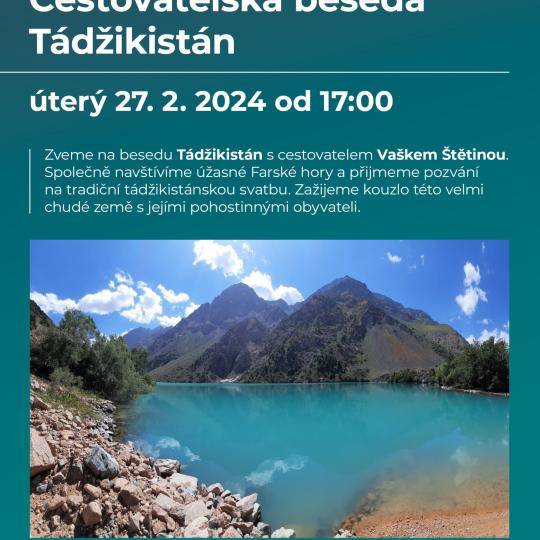 Cestovatelská beseda - Tádžikistán s cestovatelem Vaškem Štětinou